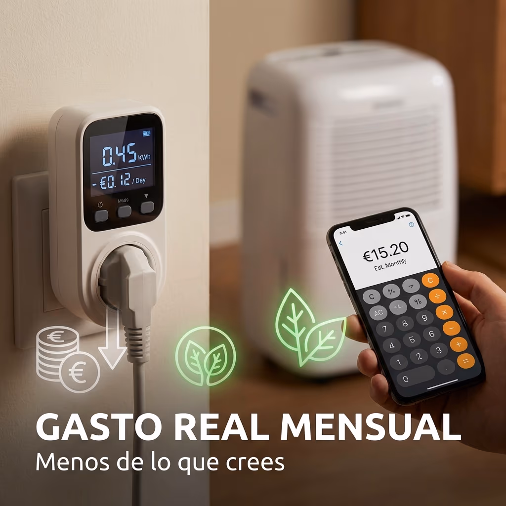 ¿Cuánto gasta un deshumidificador al mes? Calculadora y realidad