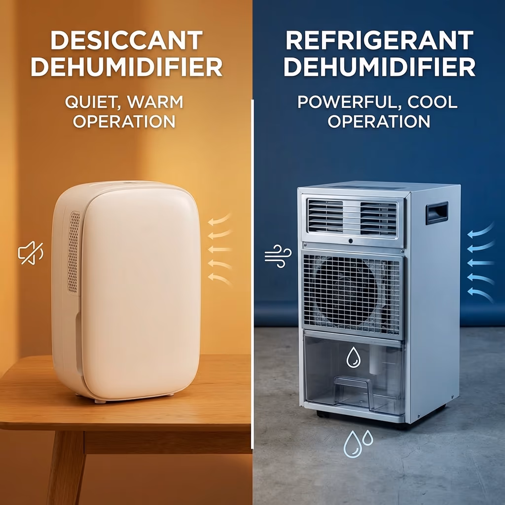 ¿Deshumidificador desecante o refrigerante? Guía definitiva 2026
